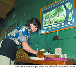 Waitress Danielle Laudise 