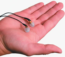 World's smallest headphones