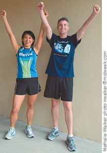Janet Liang and Dr. Geoffrey Sewell: on a runner's high