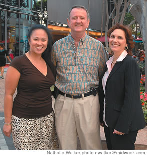 Sandra Bollozos-Fraticelli, Alan Tucker and Lisa D'Andrea