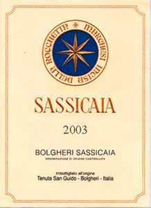 Super Tuscan Sassicaia
