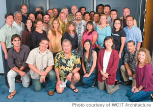 Robert Iopa with the team at WCIT Architecture