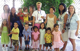 Leeward MOMS’ Club members at their annual Easter Party April 6. From left (back) are Judy Beasley, Aileen and Brody Meyers, Maggie and Tracey Kelleher, JoEllen Windsor, Tara Nguyen-Ede, Jasmine Argel, Michelle Kemp, (front) Hailey Morgheim, JT Meyers, Chance Kelleher, Abigail Argel, Caytre and Kiennan Ede and Jessica Beasley. Photo from JoEllen Windsor.