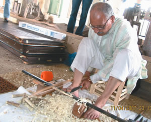 A Moroccan woodcarver and artist