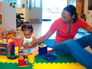 Families (left) flocked to Barbers Point Elementary School