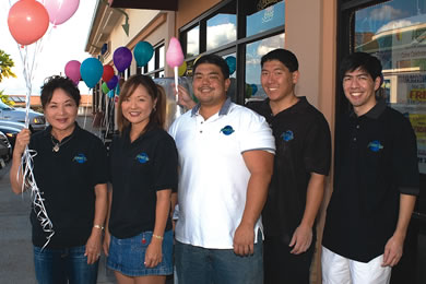 Marie Onomura, Tammy Burks, Sean Nakayama, Marc Iyomasa and Ryan Mukai