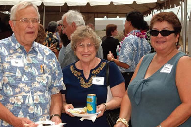 Tom and Gloria Huber, Christina Enoka