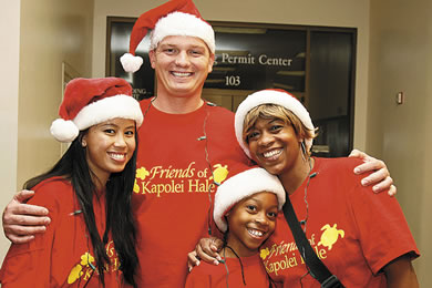 Christina Kachornsrichol, Chris Pierce, Kiana and Arlene Thomas