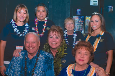 (Front row, from left) Creighton Webb, Margarette Pang, Gwen Minicola, (back) Lauren Fonseca, Jerel 