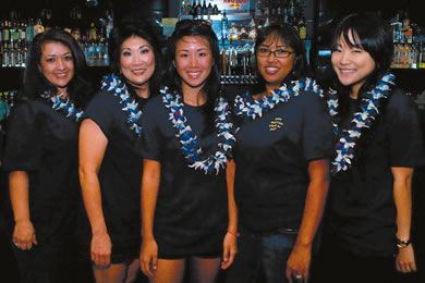 America Kontnier, Janet Matsumura, Andrea Matsumura, Laverne Maele and Chantelle Matsumura