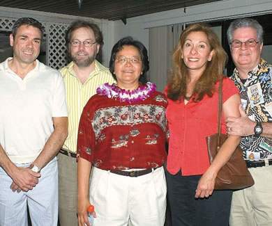 Joe Incao, Steve Simeone, Lorna Awana, Christine and Bryan Tallo