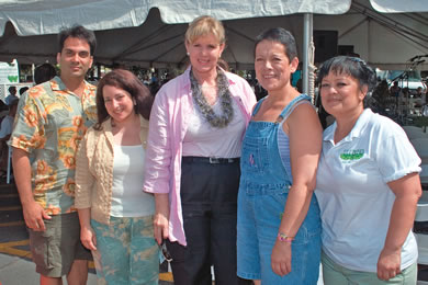 Roy and Lois Gaton, KC Collins, Celia and Helene Waihee