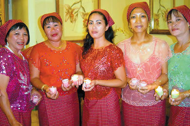 Connie Tumbaga, Soledad Arellano, Amor Alob, Sally Basilio and Josie Eugenio