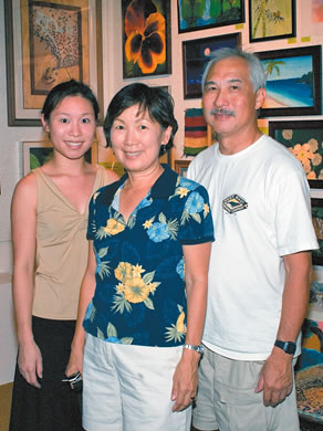 Jocelyn, Edwina and Marvin Char