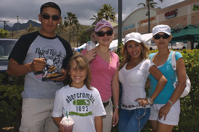 Jose Cisneros, Michael Adams, Tatiana Cisneros, Nitzy and Maite Adams