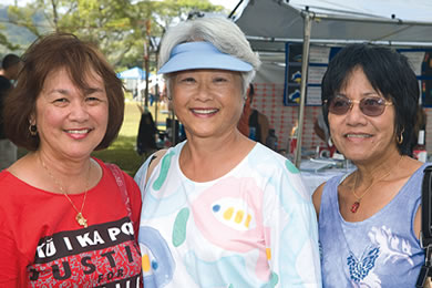 Annie Lau, Leone Leong and Harriet Thornley