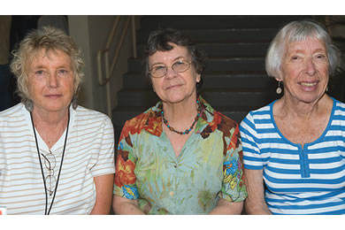 Jane Campbell, Carol Egan and Barbara Makua