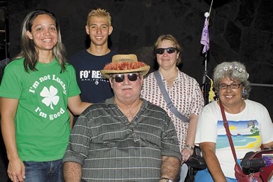 Tarryn Cox, Anthony Joaquin, Ron and Michelle Cox, Sheila Puana