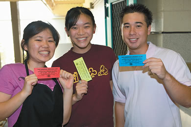 Kristen Saiki, Kristina Lo and Devin Tanaka