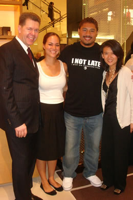 Dale Ruff, Amy Kuwaye, Benny Agbayani and Ming Lee, November 17, 2006