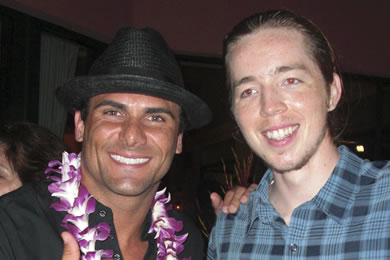 Actor Jeremy Jackson with Elijah Sanchez. 